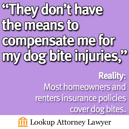 Most homeowners and renters insurance policies cover dog bites.