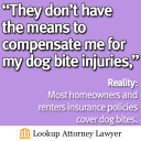 Most homeowners and renters insurance policies cover dog bites.